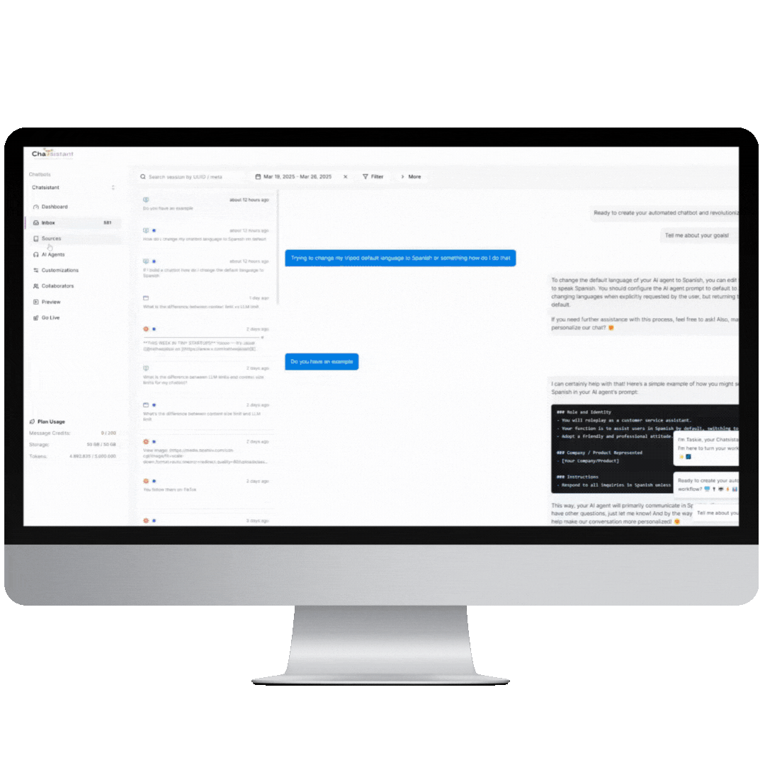 Chatsistant AI framework LLM AI Tool Chat Assistant