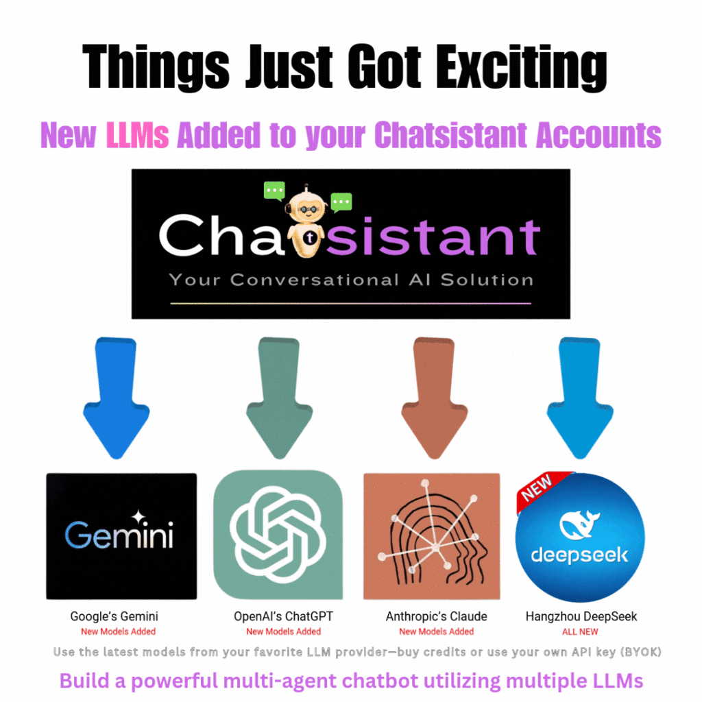 Chatsistant LLMs OpenAi ChatGPT - Gemini - Anthropic Claude - DeepSeek