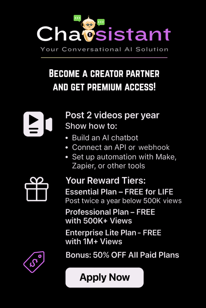 Chatsistant Creator Influencer Offer!