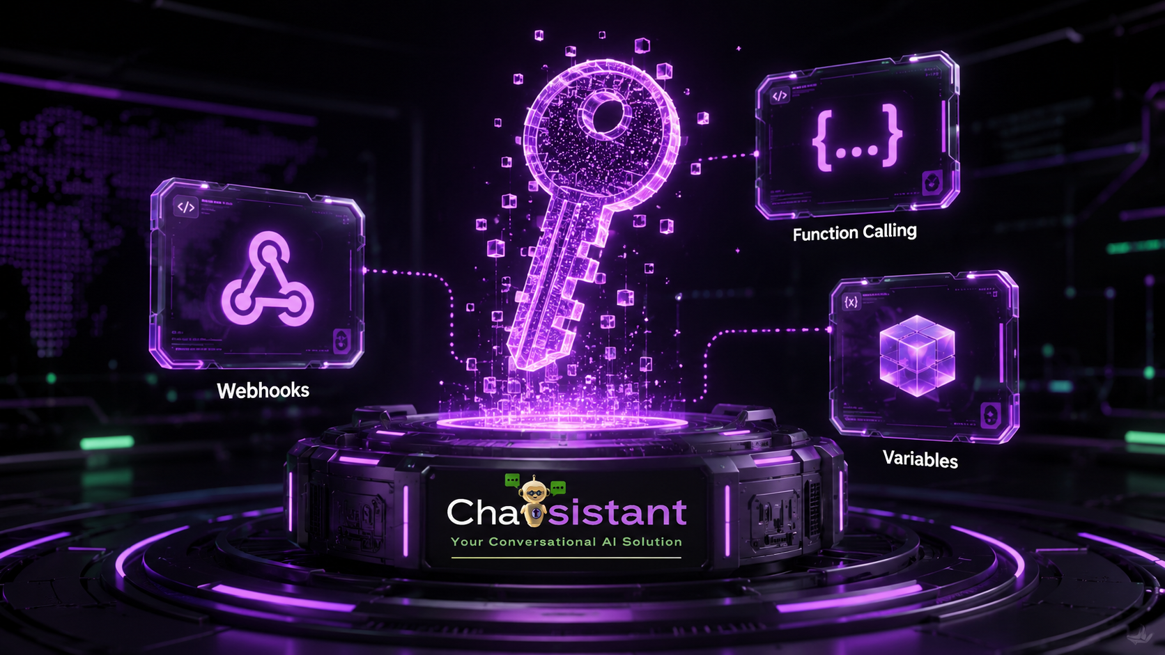 Chatsistant Webhooks, Function Calling, Variables