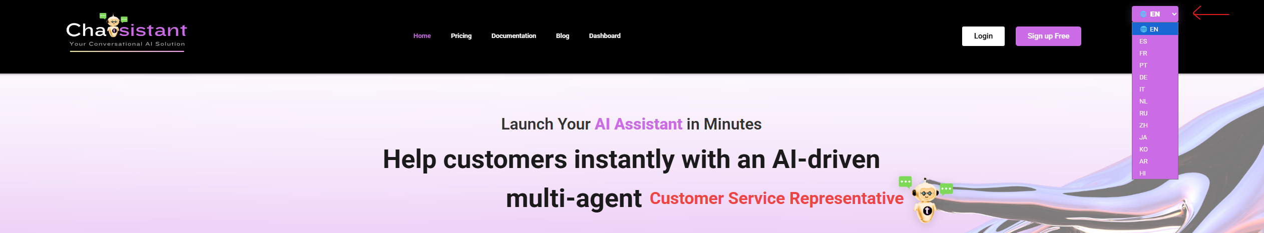 Chatsistant Website Translator Widget